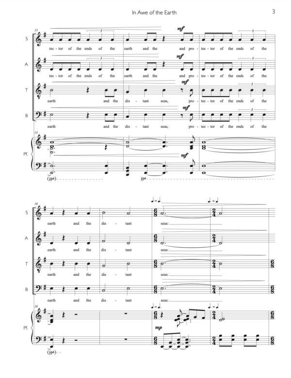 In Awe of the Earth (SATB) - Image 4