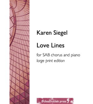 Love Lines (SAB Large Print)