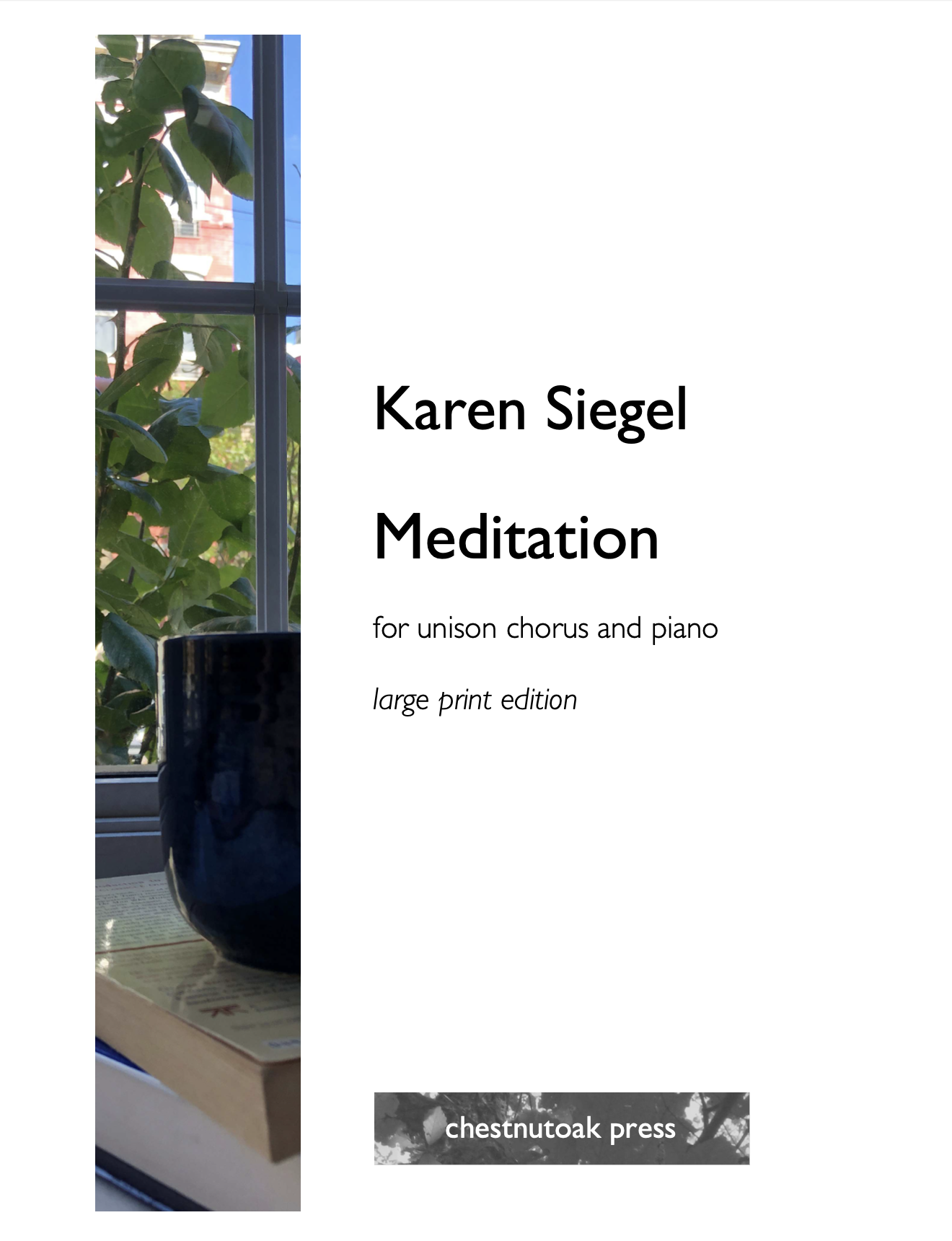 Meditation (Unison, Large Print)